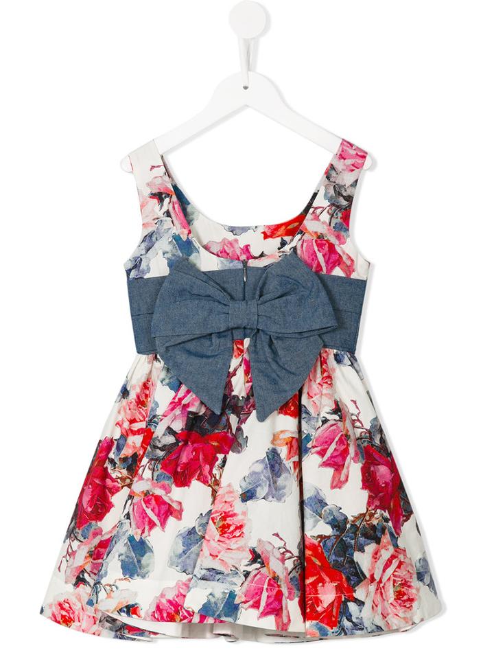Lapin House Roses Print Flared Dress, Girl's, Size: 6 Yrs