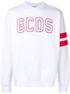 Gcds Logo Patch Sweatshirt - White