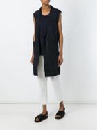 Salvatore Santoro Sleeveless Leather Coat