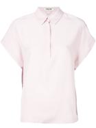 Max & Moi Classic Polo Blouse - Pink & Purple