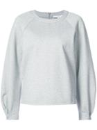 Tibi Raglan Sleeves Sweatshirt - Grey