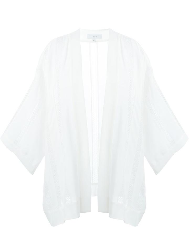 Iro Lace Detail Kimono, Women's, Size: 38, White, Rayon