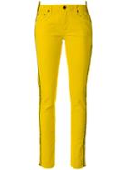 Off-white Industrial Stripe Skinny Jeans - Yellow & Orange