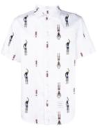 Thom Browne Swimmer Print Short Sleeve Shirt - White