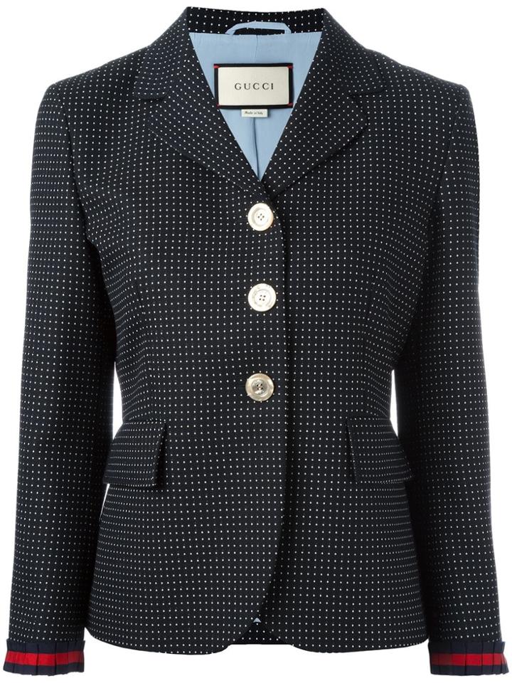 Gucci Micro Dot Blazer - Black