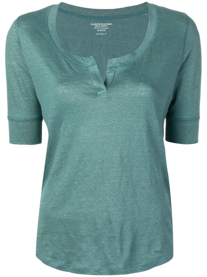 Majestic Filatures Tunic Top - Green