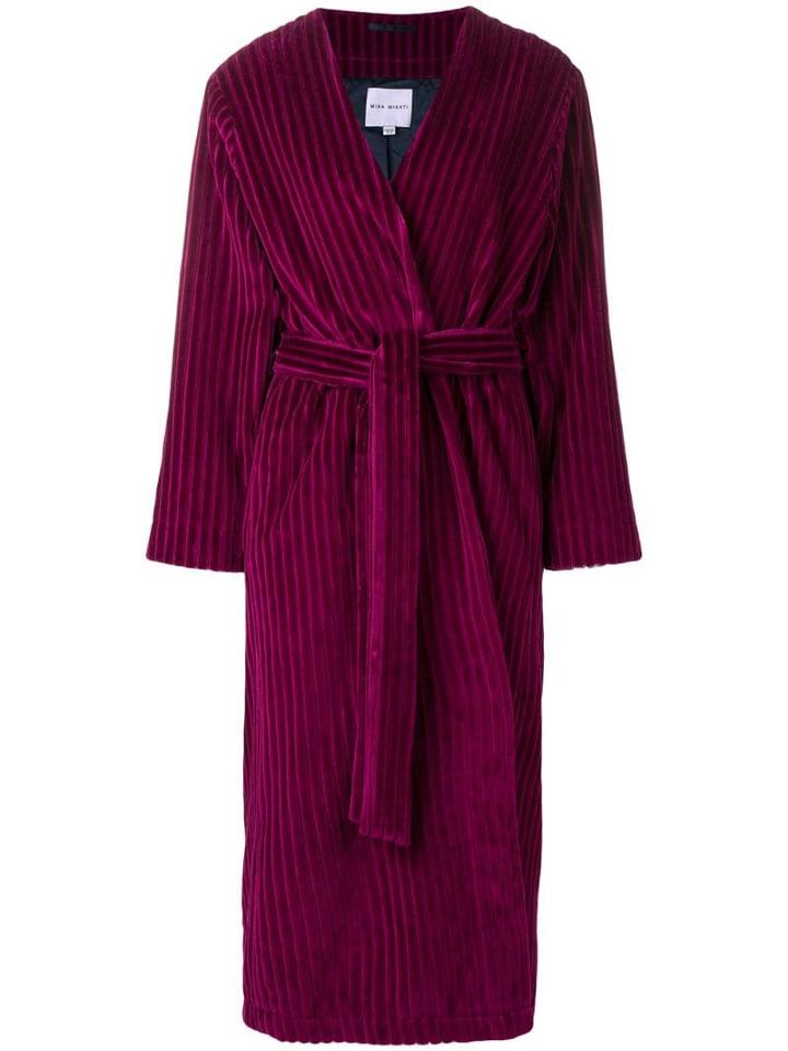 Mira Mikati Fringed Detail Long Kimono - Pink