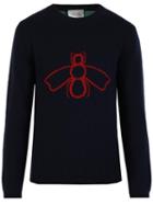 Gucci - Wasp Intarsia Jumper - Men - Wool - Xl, Black, Wool