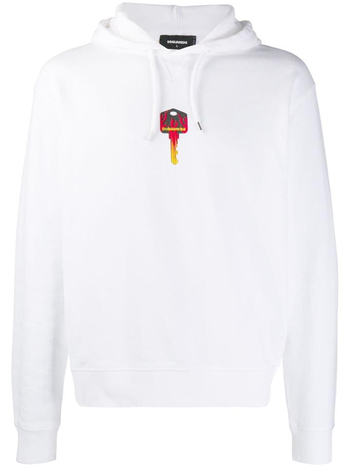 Dsquared2 Sweat Street Style Hoodie - White