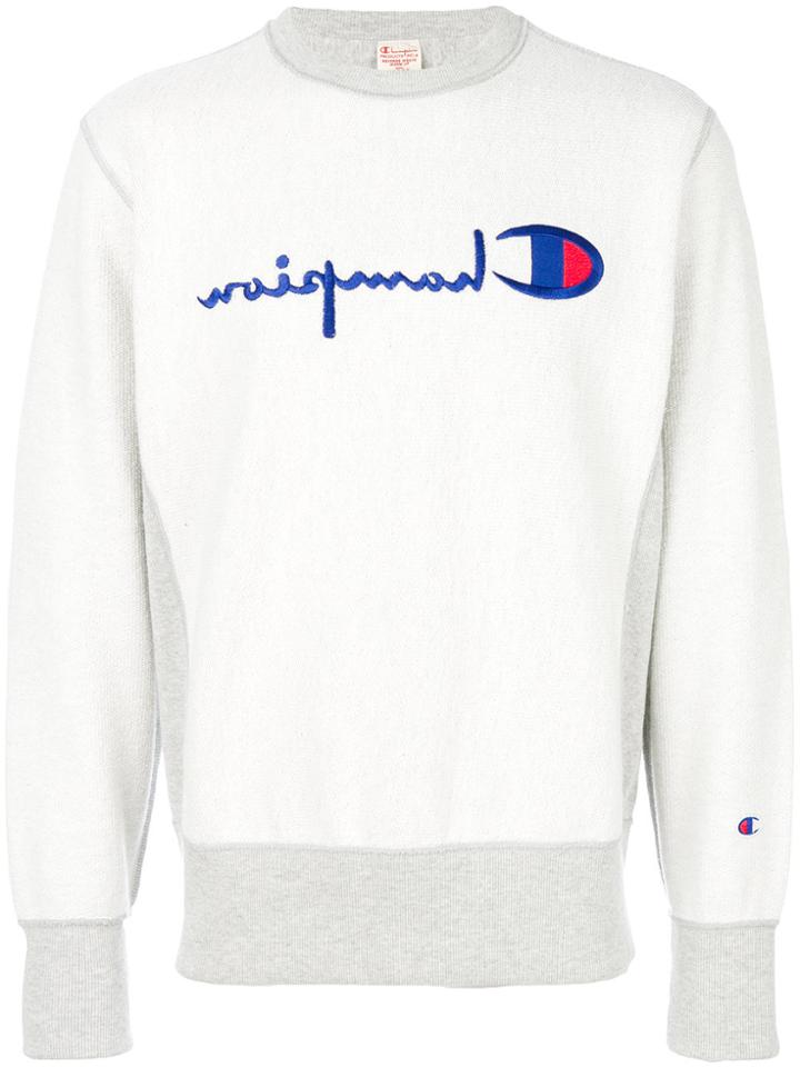 Champion Inside Out Logo Sweatshirt - Grey