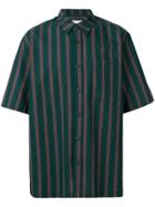Han Kj0benhavn Striped Short Sleeve Shirt - Green