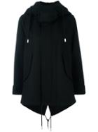 The Reracs Hooded Cape Coat, Women's, Size: 44, Black, Wool