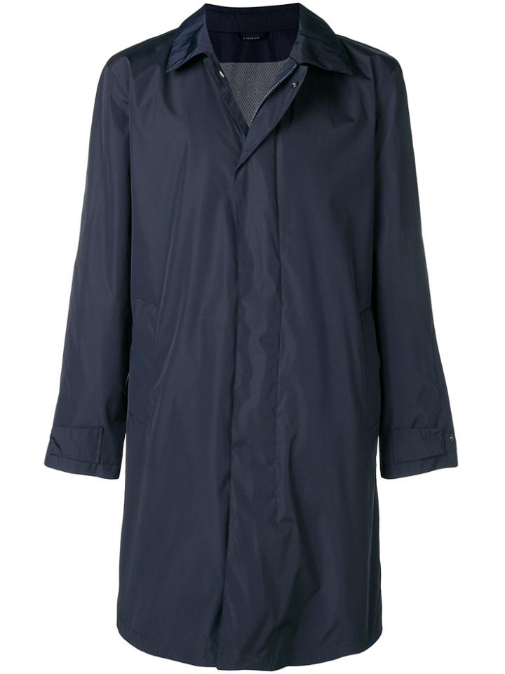 Z Zegna Waterproof Rain Coat - Blue