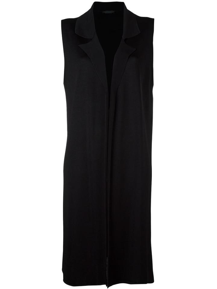 The Row 'silano' Sleeveless Cardigan, Women's, Size: Medium, Black, Viscose