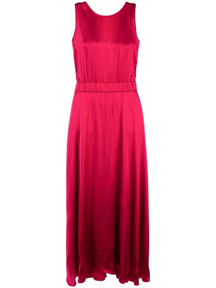 Forte Forte Sleeveless Flared Dress - Pink & Purple