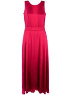 Forte Forte Sleeveless Flared Dress - Pink & Purple