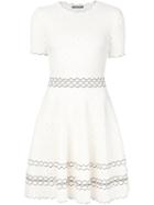 Alexander Mcqueen Perforated A-line Dress