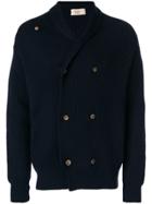 Maison Flaneur Double-breasted Cardigan - Blue