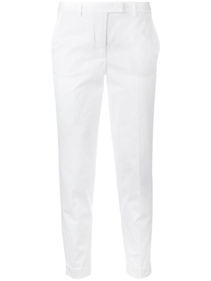 Alberto Biani Cropped Trousers - White