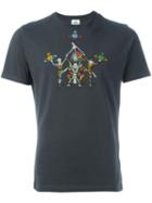 Vivienne Westwood Man Harlequin Print T-shirt, Men's, Size: Large, Grey, Cotton