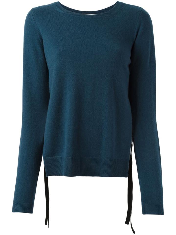 Dorothee Schumacher Round Neck Sweater, Women's, Size: 3, Blue, Polypropylene/cashmere