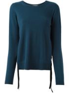 Dorothee Schumacher Round Neck Sweater, Women's, Size: 3, Blue, Polypropylene/cashmere