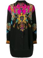 Etro Printed High Low Shirt - Black