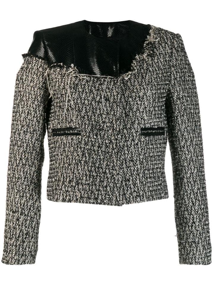 Almaz Fabric Mix Jacket - Black