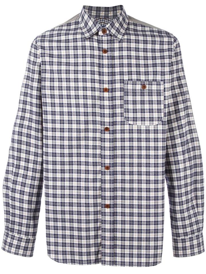 Junya Watanabe Comme Des Garçons Man Checked Shirt, Men's, Size: Medium, Cotton/polyester