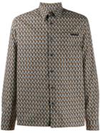 Prada Geometric Pattern Shirt - Grey