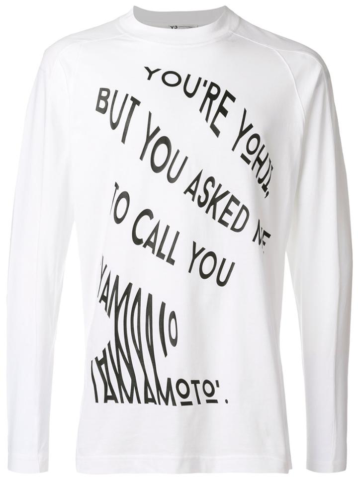 Y-3 Call T-shirt - White