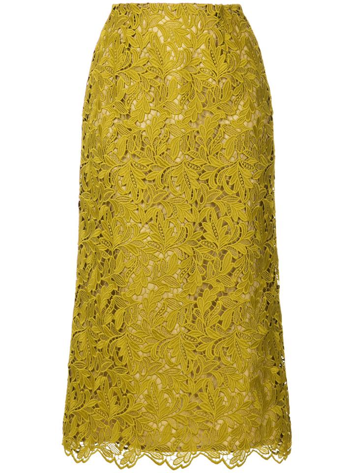 Cityshop Lace Skirt - Yellow & Orange