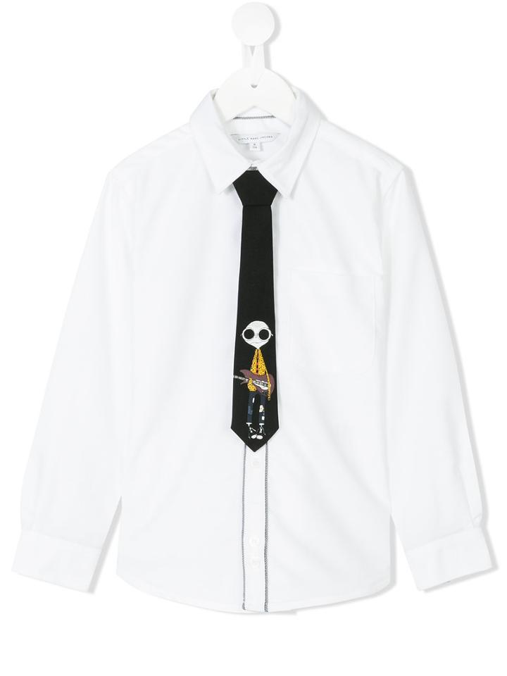 Little Marc Jacobs - Tie Shirt - Kids - Cotton - 4 Yrs, White