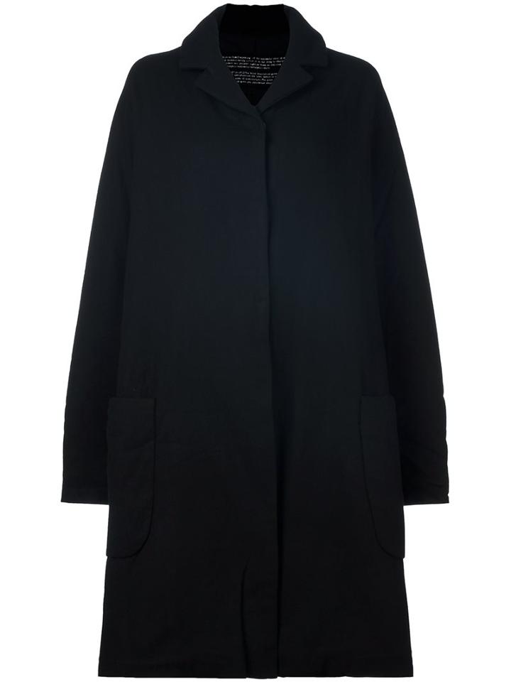 Rundholz Single Breasted Midi Coat, Women's, Size: Small, Black, Polyester/viscose/wool