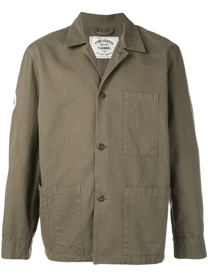 Portuguese Flannel Army Medic Jacket - Green