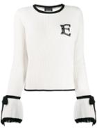Ermanno Ermanno Rib Knit Sweater - White
