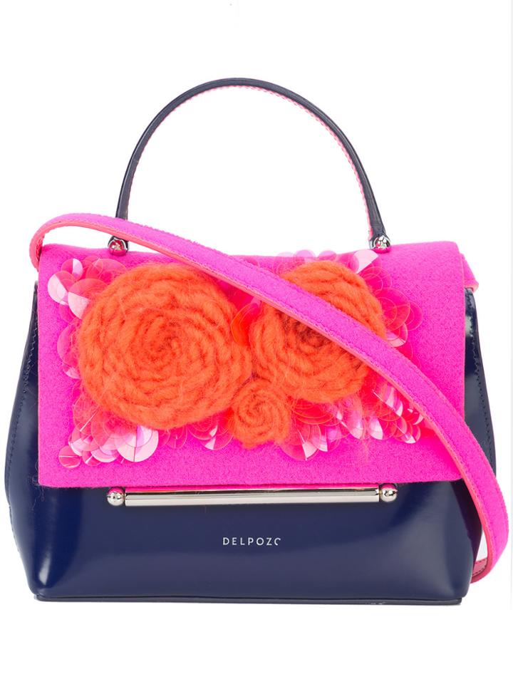 Delpozo Mini Bo Bag - Pink & Purple