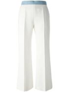 Fendi Flared Cropped Trousers - Nude & Neutrals