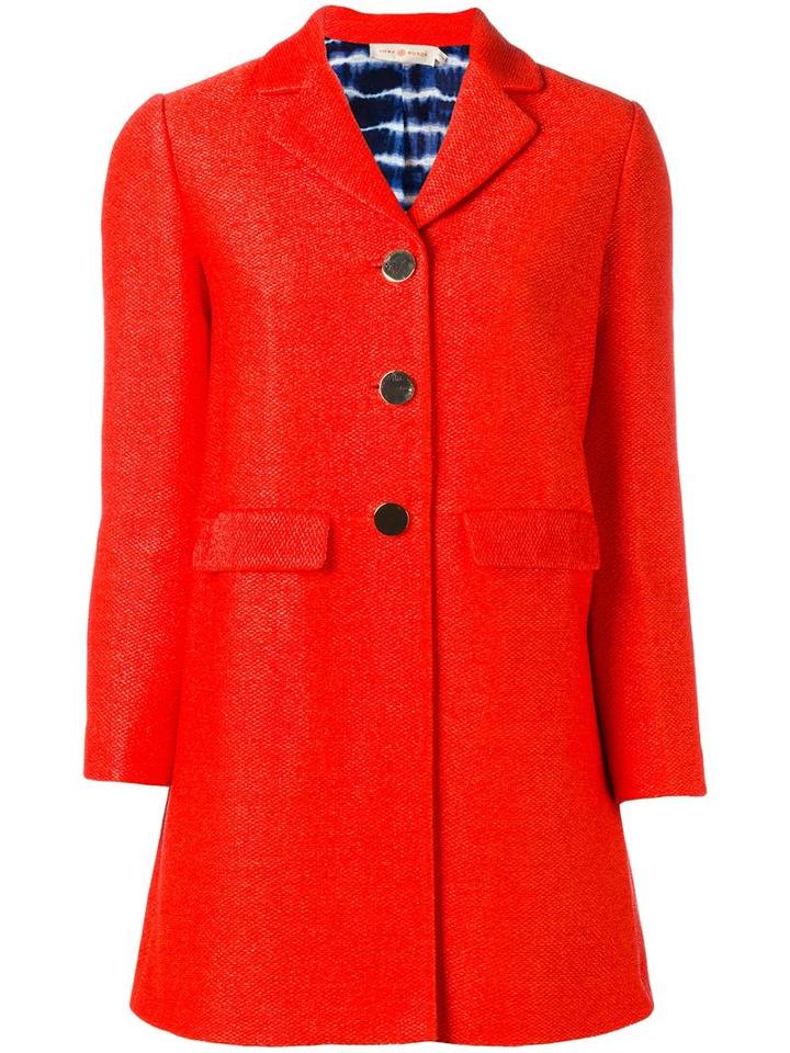 Tory Burch Samba Coat, Women's, Size: Xs, Red, Polyamide/cotton/silk
