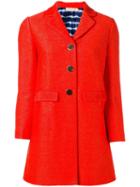 Tory Burch Samba Coat, Women's, Size: Xs, Red, Polyamide/cotton/silk