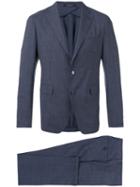Tagliatore - Grid Two-button Suit - Men - Cupro/virgin Wool - 52, Blue, Cupro/virgin Wool