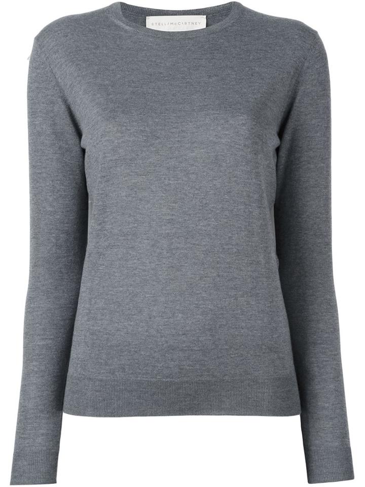Stella Mccartney Dropped Shoulder Jumper, Women's, Size: 38, Grey, Virgin Wool