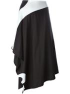 Y-3 Asymmetric Skirt, Women's, Size: Small, Black, Organic Cotton
