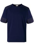 Marni - Structured Panel T-shirt - Men - Cotton - 46, Blue, Cotton