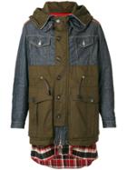 Dsquared2 Multimedia Hooded Coat - Multicolour