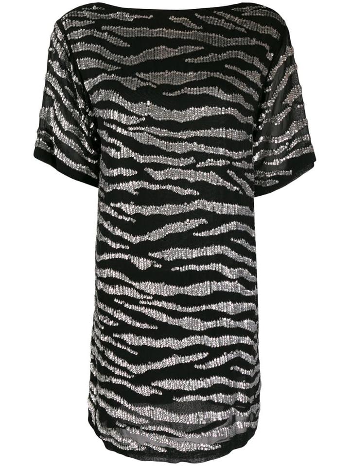 P.a.r.o.s.h. Tiger Stripes Dress - Black