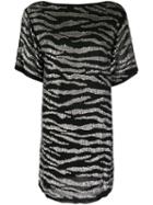 P.a.r.o.s.h. Tiger Stripes Dress - Black