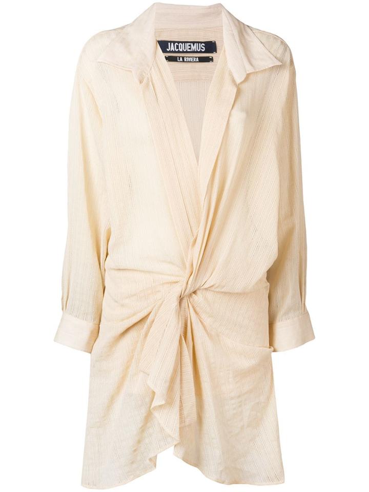 Jacquemus Alassio Shirt Dress - Neutrals