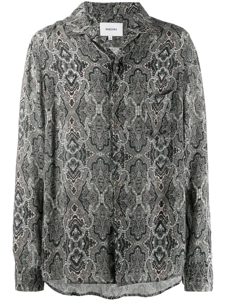 Nanushka Paisley Print Shirt - Neutrals