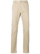 Saint Laurent Classic Slim Chino Trousers - Neutrals
